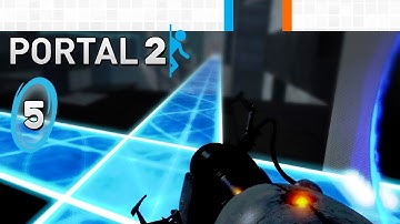 Portal 2: Co-op - 5 - Course 3: Hard-Light Surfaces Chambers 1, 2, 3, 4 (2 Player)