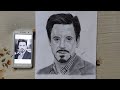 Drawing Robert Downey Jr | Toney Stark | Iron man