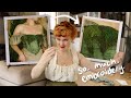 Trying to make a moss corset using embroidered moss