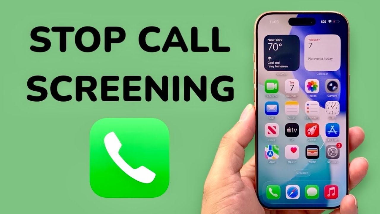 How To Stop Call Screening On iPhone (iOS 26) - YouTube