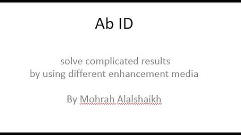 Ab Identification in patients with multiple antibodies virtual class