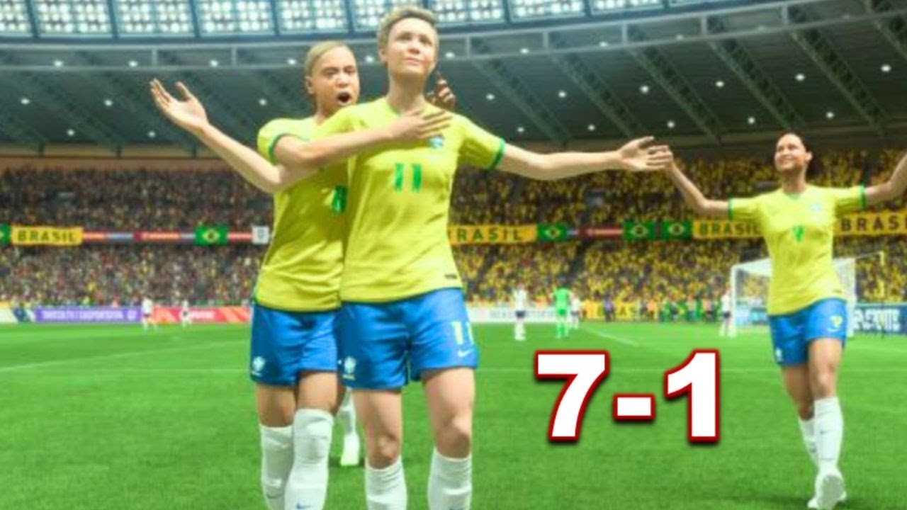 Brazil vs Canada women's football gameplay FIFA 23 PS5 ultra hd 60fps gamingtv.07 YouTube