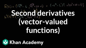 Second derivatives (vector-valued functions) | Advanced derivatives | AP Calculus BC | Khan Academy