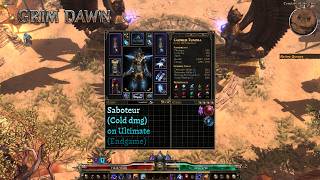 Grim dawn. Saboteur (Cold dmg) on Ultimate - Farm, Lvl, SR, Bosses (Online) Endgame
