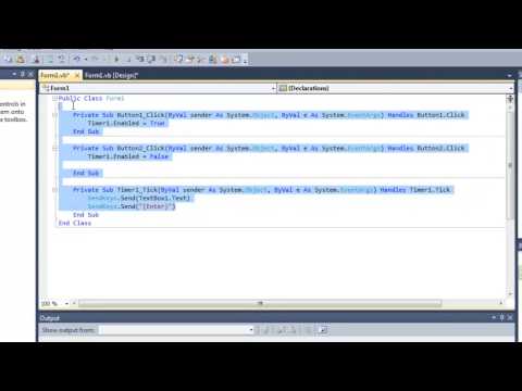 How To Make a Spammer/Chat Spammer in Visual Basic 2010!