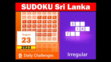 Microsoft Sudoku Irregular - Daily Challenge 23rd August 2023