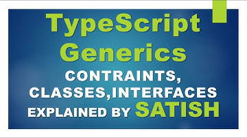 #ts #typescript  TypeScript | Generics | Generic Interfaces | Generic Classes | Generic Constraints