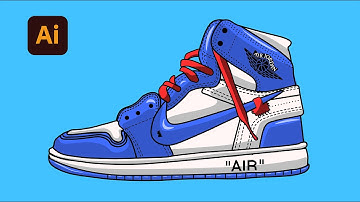 How to Create Vector Nike Sneaker Shoe | Illustrator Tutorial | Art of Navi