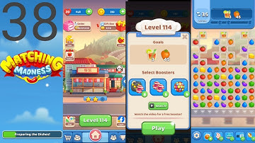 Matching Madness: Match 3 Puzzle games. Level 114 - 115 #tinytacticsgames