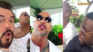 The Rock \& Kevin Hart Bromance Part 9 Funniest Moments - Roasts - Impressions