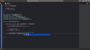 Swift Programming Algorithm & Data Structures - Reverse Linked List