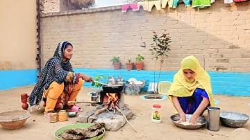 Village Evening Routine | Handi Roti Cooking | Traditional Village Life | Village Joint Family