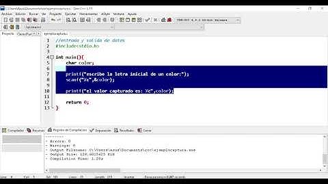 Entrada y Salida de datos