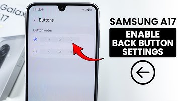 How to Enable Back Button Settings on Samsung A17 - Swipe Gesture