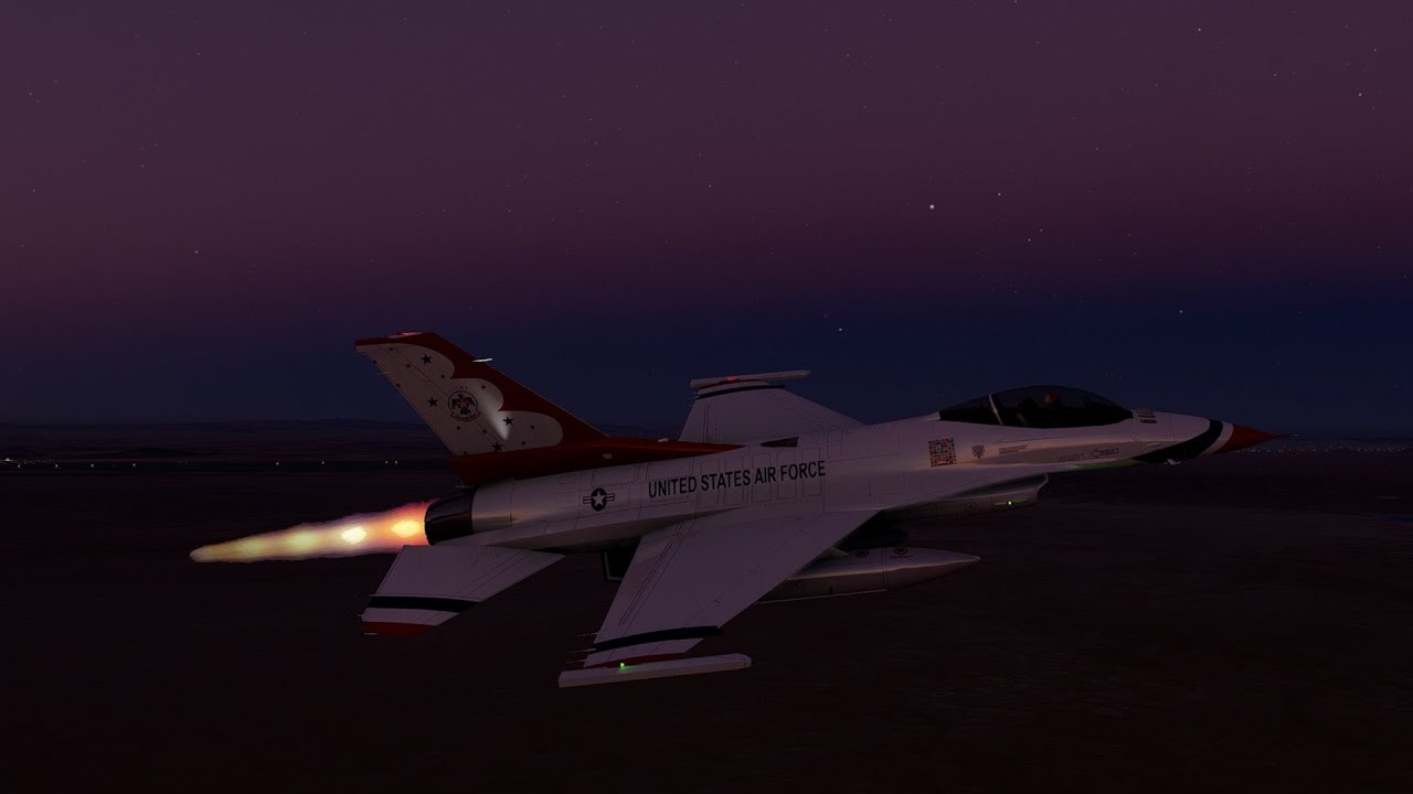 SC Designs F-16 At Night - Full Afterburner - Microsoft Flight Simulator - YouTube