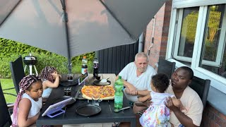 Let's make homemade pizza for my family of 5 🍕👨‍👩‍👧‍👦😋 #Pizza #Family #Dinner