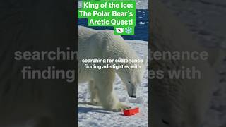 The Polar Bear's Arctic Quest! 🐻‍❄️ | Wild Animal Life | #Shorts#shortsfeed