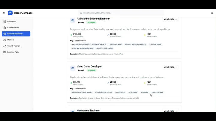 Career Compass | AI-Powered Career Guidance Platform🚀| Hack2Skill | Google Gen AI exchange