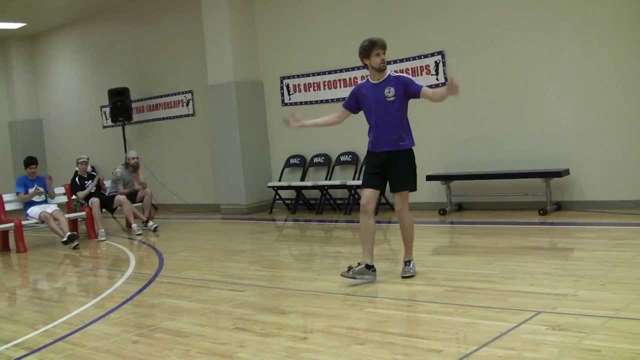 2013 US Footbag Championships Round 1 Nick Landes YouTube