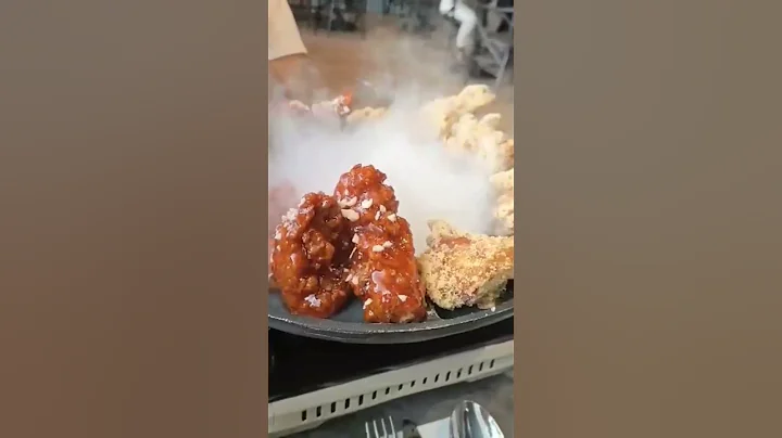 SATISFYING  KOREAN SMOKE CHICKEN BBQ🍗🍗 #short #satisfying #trend - DayDayNews