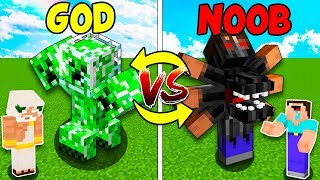 Minecraft battle: FAMILY BOSS FIGHT CHALLENGE - NOOB vs GOD in Minecraft Animation
