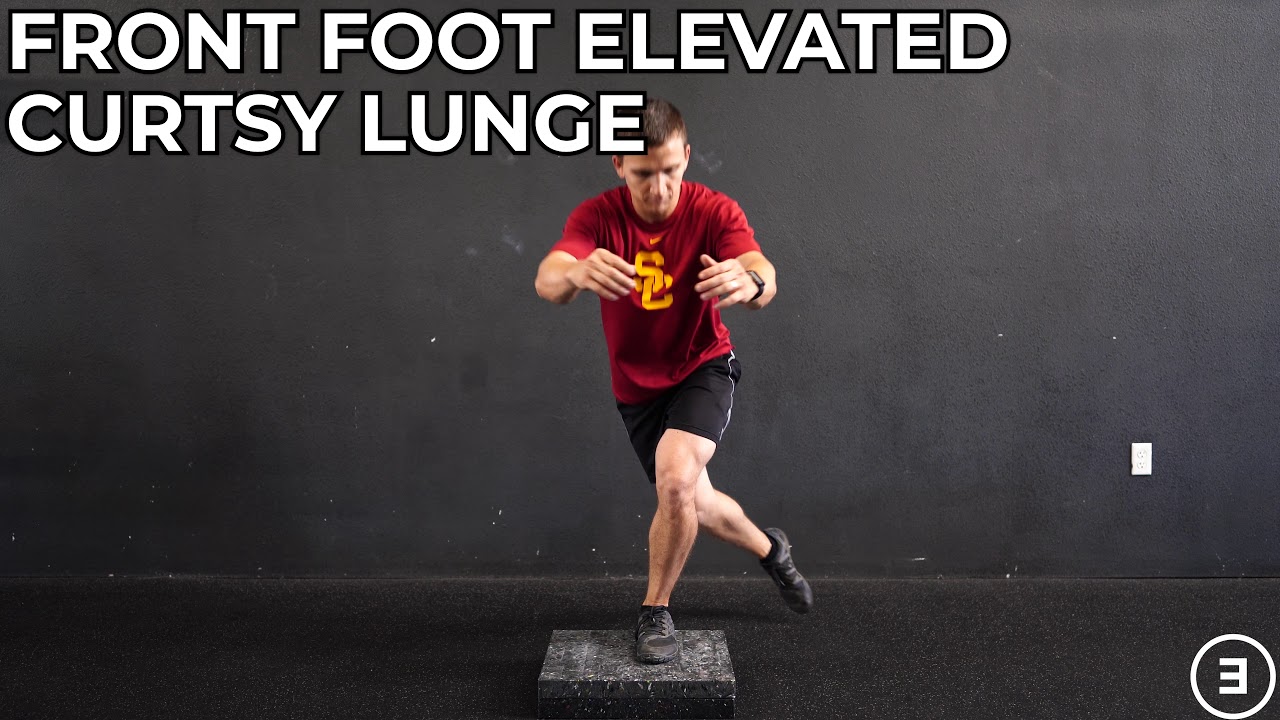 Front Foot Elevated Curtsy Lunge YouTube