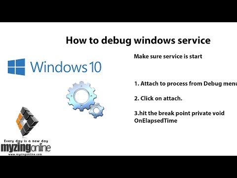 Windows service Lesson 2 - How to debug windows service