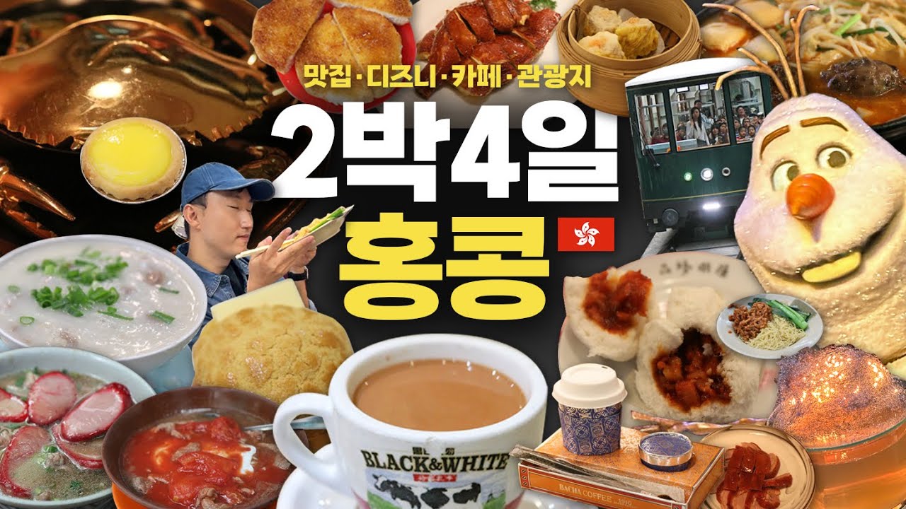 NO연차 밤도깨비 홍콩여행 맛집&카페 10개 뽀개기+디즈니랜드 겨울왕국 피크트램 스타의거리