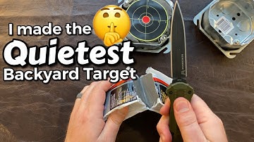 The Quietest Backyard Airgun Target (DIY How To!)