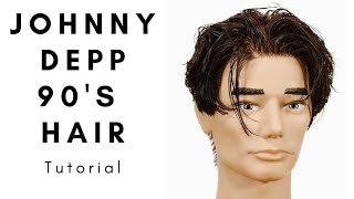 Johnny Depp 90's Hairstyle Tutorial - TheSalonGuy