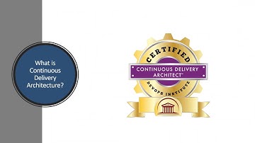 Continuous Delivery Architecture Webinar