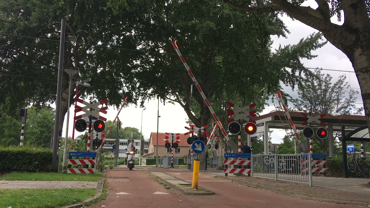 Spoorwegovergang Rotterdam Graskruid // Dutch railroad crossing