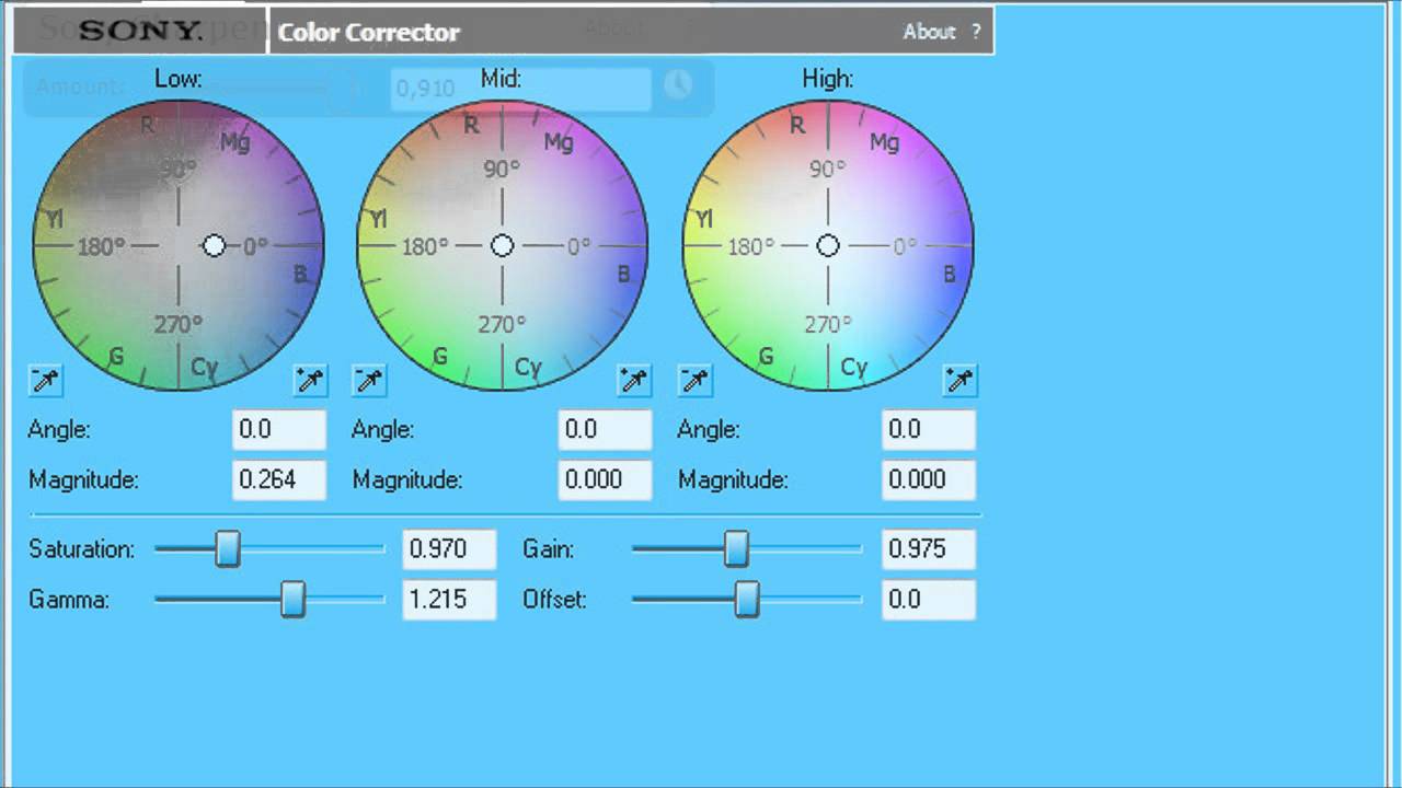 「Sony Vegas」 Coloring #2
