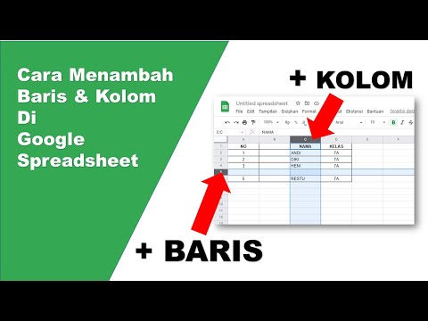 Video: Bagaimana cara membuat beberapa kolom di bawah satu kolom di Google Spreadsheet?