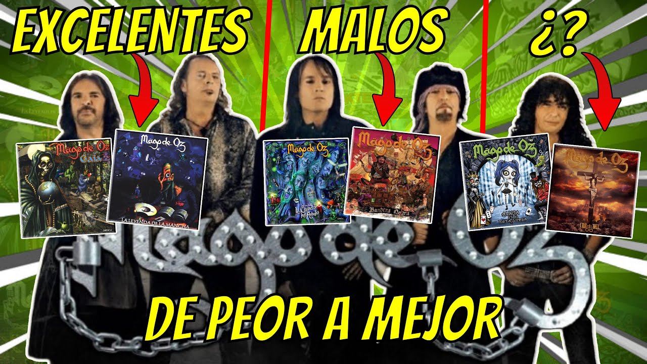 Discos de Mägo de Oz de peor a mejor | Gaia, Finisterra, Ira Dei, Alicia... Etc.