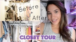 My Closet Tour 2015 | Before & After | Organization Tips by Hannelyn 2,523 views 8 years ago 8 minutes, 1 second