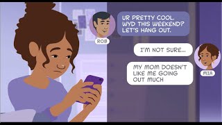 Mia's Story-Youth Human Trafficking Scenario Animated Series