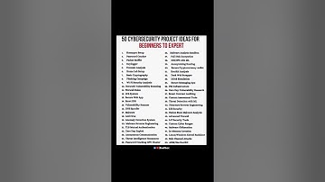 50 Cybersecurity Project Ideas | Beginner to Advanced