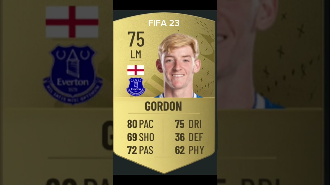 Every Antony Gordon FIFA card 