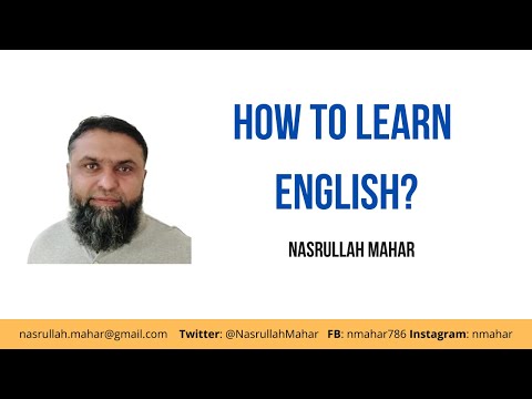 How To Learn And Improve English انگریزی کیسے سیکھیں Urdu Nasrullah Mahar 