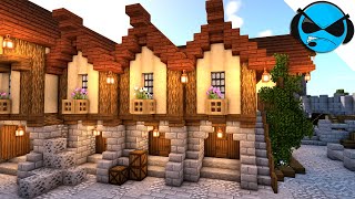 Minecraft: How to Build a Medieval Storage House (Tutorial)