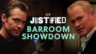 The Barroom Showdown  Scene | Justified | FX