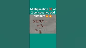 multiplication ✖️ of two consecutive odd numbers 😱😱🔥🔥🔥#shorts#youtube