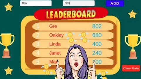 Demo Leaderboard Score Manager| Integration tool for Unity| Multiplayer supported| PUN supported