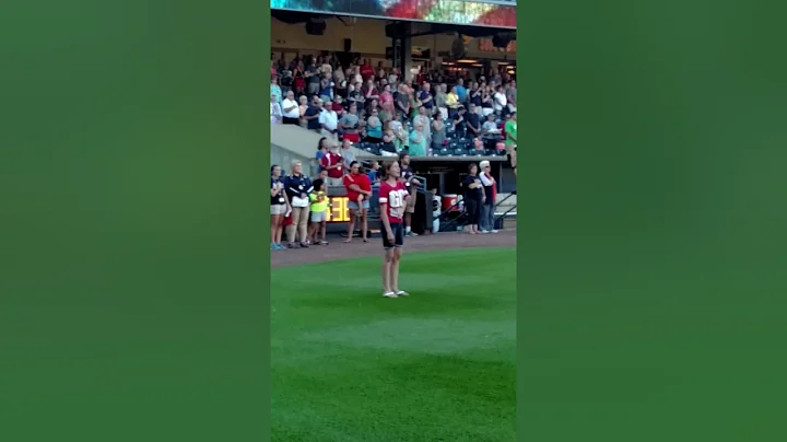 Paige Rasbach Anthem Toledo Mudhens 7/16