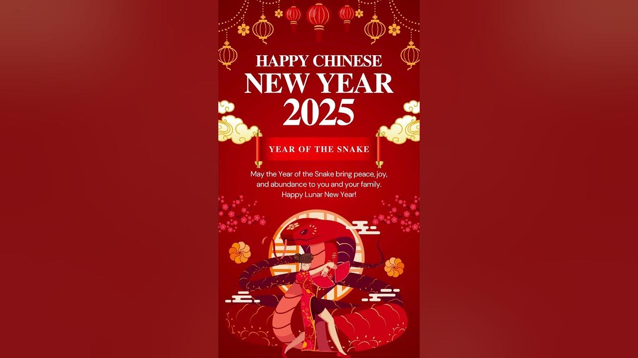 Happy Chinese New Year 2025! newyear 2025 YouTube