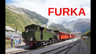 Swiss Alpine Steam - Glacier Express Route - Rack Railway - Dampfbahn Furka Bergstrecke