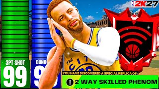 99 DUNK + 99 3PT + 99 BALL HANDLE SHARP SLASHER BUILD IS THE BEST POINT GUARD BUILD IN NBA 2K27!!