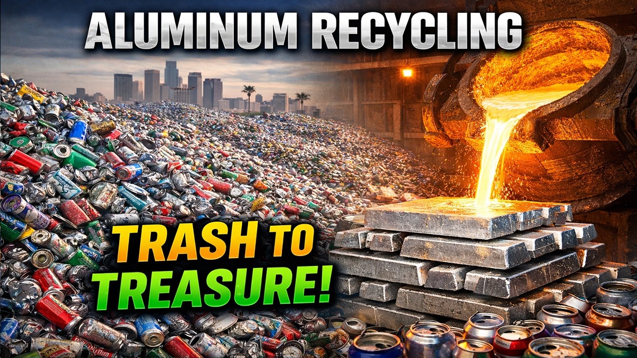 How Millions Of Aluminum Cans Are Recycled In Factory   Massive Recycle Processing Line