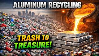 How Millions Of Aluminum Cans Are Recycled In Factory   Massive Recycle Processing Line
